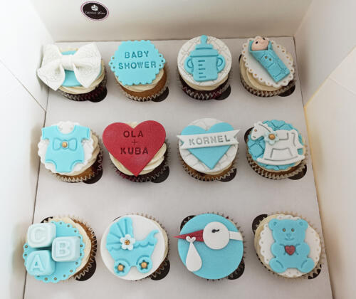 babeczki muffinki na baby shower warszawa